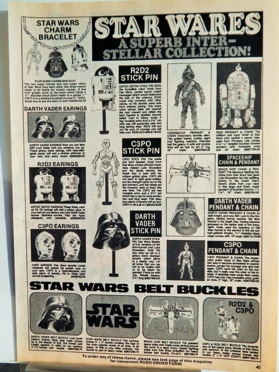 STAR WARS SUPER INTER-STELLAR TOY COLLECTION ORIGINAL VTG 1978 AD