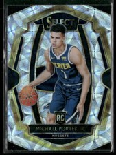 【75シリ】Michael Porter Jr. RC Select Prizm 2023-24 Panini Select Michael Porter Jr. Blue Wave Prizms Premier