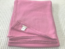 Pottery Barn Kids Pink Woven Twin Blanket