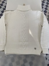 Authentic Gucci Children's Viscose Rib Turtleneck Sweater White Size 5