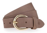 Tamaris Leather Belt W115 GüRtel Dark Taupe Taupe Neu