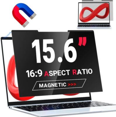 ZOEGAA Magnetischer Laptop Sichtschutz 15,6 Zoll für 16:9 Computer Monitor