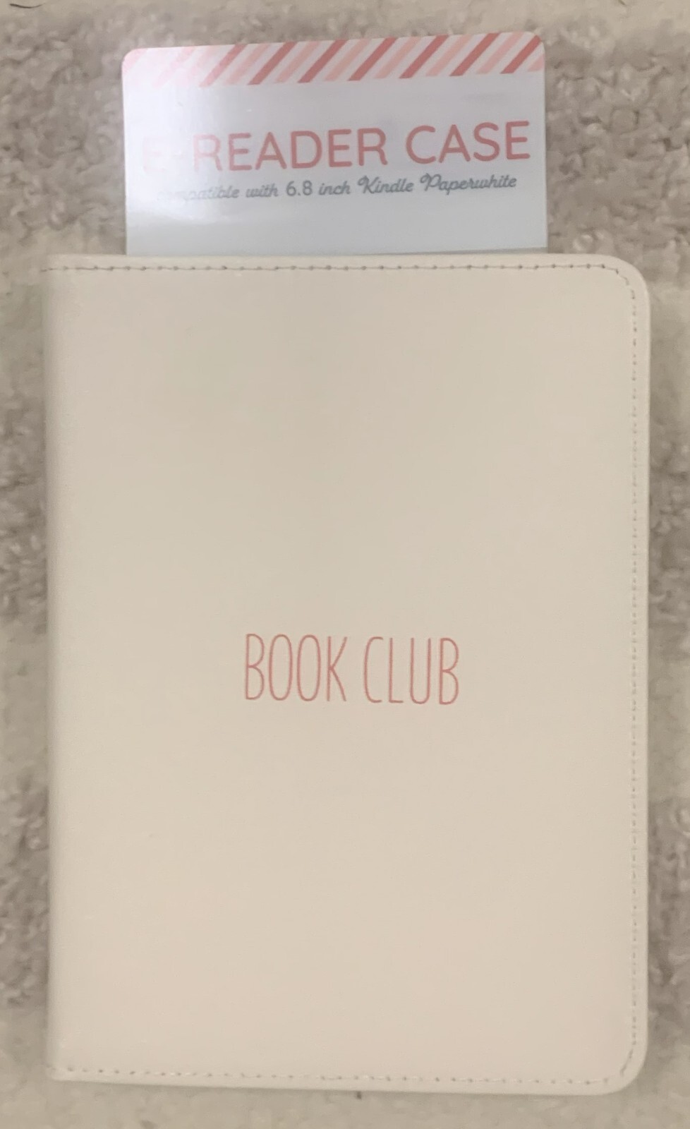 Vivitar Cream 6.8 Inch Kindle Paperwhite E-Reader Case Book Club Design-image