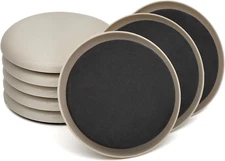 8 Large Magic Moving Sliders Furniture Pad Protector Floor Carpet Anti Slip Mat