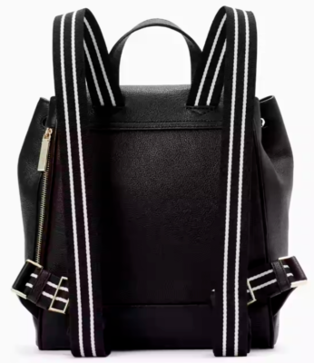 S Kate Spade Rosie Flap Backpack Black Pebbled Leather KB714 NWT $399 Retail Kate Spade Rosie Flap Backpack Black Pebbled Leather KB714  main image 3