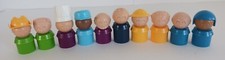 Lot Of 10, 1987 Tupperware Tupper Toys Tuppertoys, Little Helper People Figure