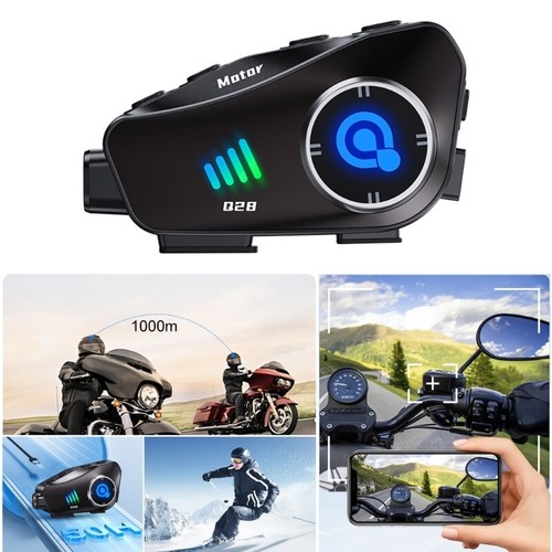 Helmets Camera 120° Wide Video Recording Headset Intercom Waterproof - Picture 5 of 25