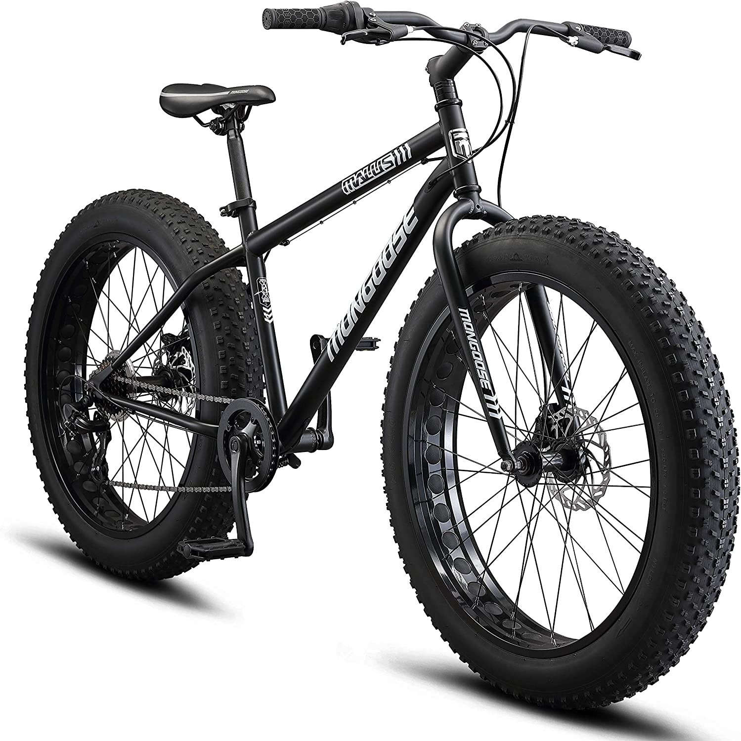 Malus Mens and Women Fat Tire Mountain Bike, 26-Inch Bicycle Wheels, 4-Inch Wide
