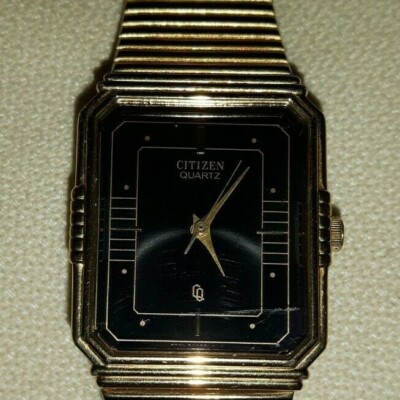 MENS CITIZEN QUARTZ WATCH 6031-S35051 Gold& Black Colors