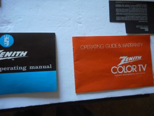 Vintage Group Of Zenith 19 Inch Color TV Manuals/ Antenna's Etc. As Shown. - Picture 5 of 21