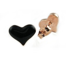 Fashion Jewelry - 18k Rose Gold Plated Heart Stud Earrings FE404 
