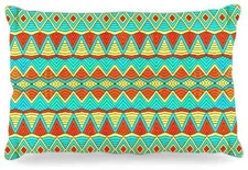 Kess InHouse Pom Graphic Design "Tribal Soul" Fleece Large Pet Dog Bed