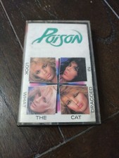 Poison 1986 Capitol Look What The Cat Dragged In Cassette Tape F10