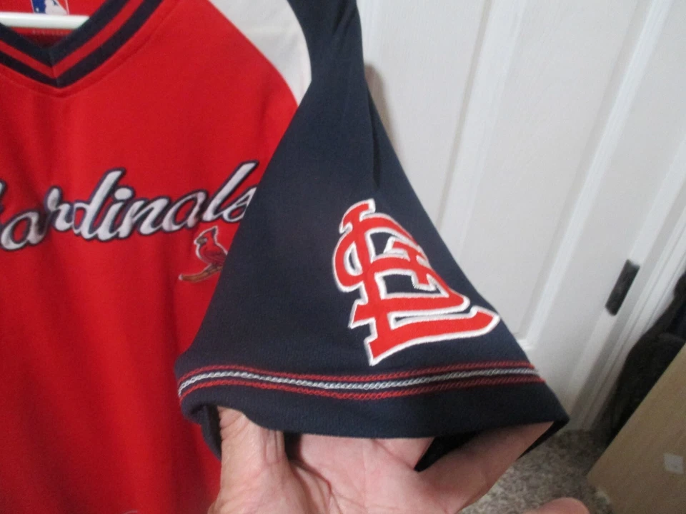 Camiseta Mujer Cardenales San Luis David Freese Pull Over Rojo Blanco y Azul Foto 2 de 4