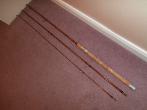 JAMES ASPINDALE "SWIFTDALE" 11 ft BUILT CANE ROD,ORIGINAL STOPPERS AND BAG - Photo 5/19