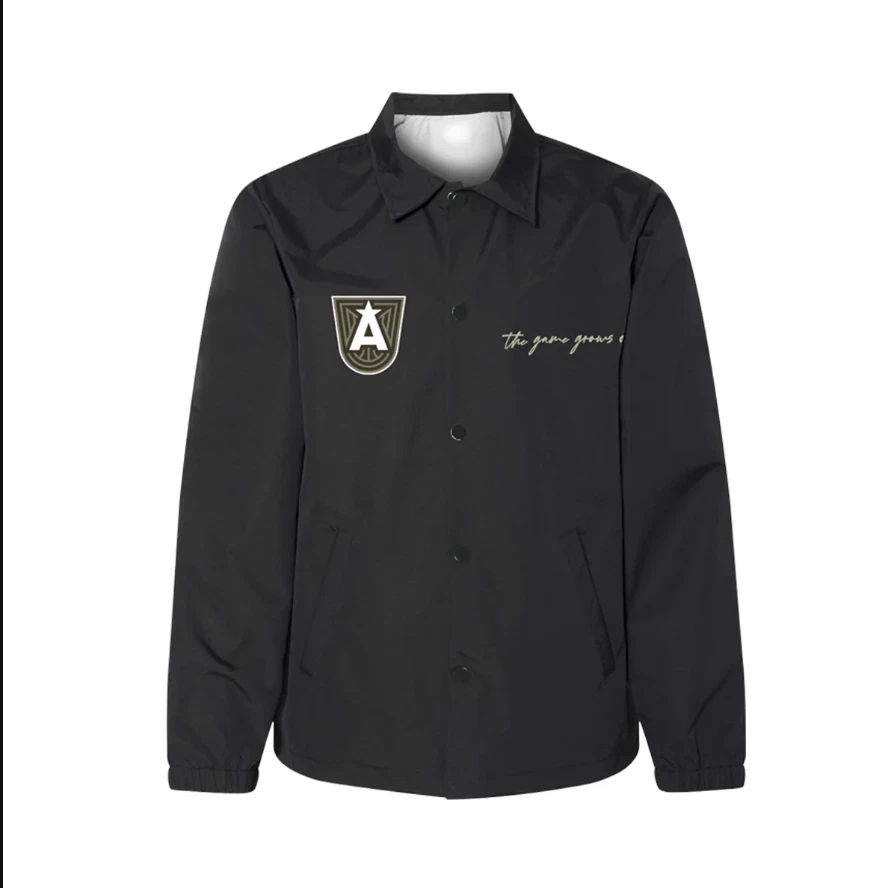 Giacca a vento WNBA X ROUND21 classica Coach ATL nera media