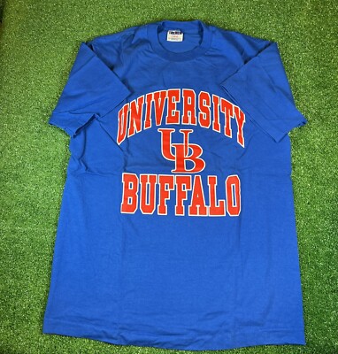 VTG Trench Buffalo University 90s  UB Logo Tshirt  Large USA