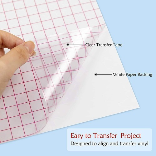 Vinyl Transfer Tape - 12" x 100FT Transfer Paper for Adhesive Vinyl, Stickers - Picture 6 of 12