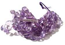 Amethyst Nugget Smooth 7x10-12x19mm Gemstone Loose Beads 15"Inch 1 Stands