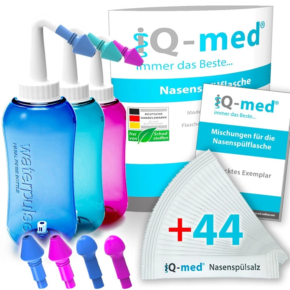 Irrigatore Nasale Elettrico Neti Pot - Sistema Pulsante, 3 Livelli Pressione, 300 Ml, Batteria Ricaricabile, IPX7