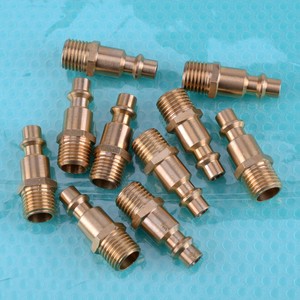 10 X 1 4 Npt Brass Coupler Male Plug Quick Connect Air Compressor Hose Ebay