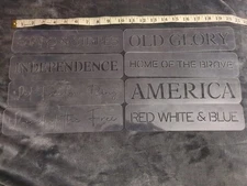 8 Pcs Reusable Stencils for Painting & Crafts Patriotic America 