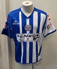 Vintage Reboceros La Piedad Marval Soccer Jersey #7 Blue White Mexico Futbol