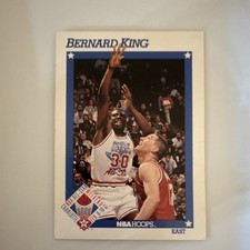NBA Hoops 1991-92 Bernard King #254 NBA All-Star Team Base Set Basketball Card