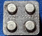 A MONARCH PRECIOUS METALS LEGO BRICK STACKER 1/2 OZ .999  SILVER BAR