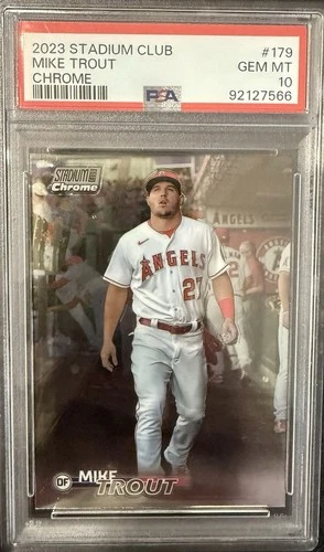 2023 Topps Stadium Club - Chrome Mike Trout #179