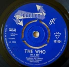 THE WHO I'M A BOY 7" REACTION (1966) VG+ MOD BEAT ENGLAND