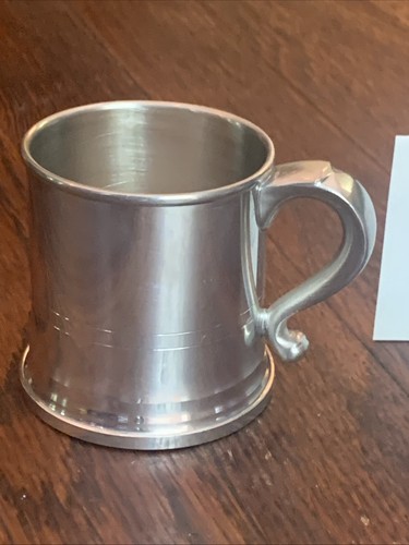 Vintage Woodbury Pewterers Pewter Silver Tankard Mug Small Cup RH Eagle 2.5” - Picture 3 of 22