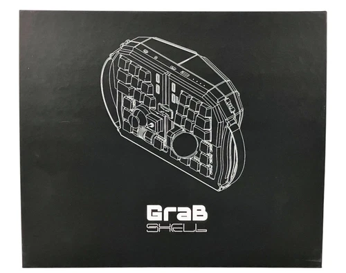 dotBravo GrabShell M1 Transformable Ergonomic Keyboard Trackball Wireless White