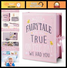 Baby Keepsake Box - Handcrafted Memory Storage with 9 Compartments - Gender Neut