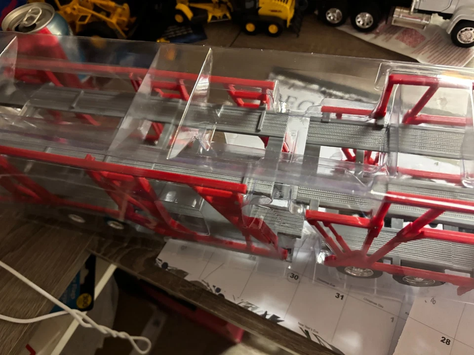 1/32 NEW RAY KEN W 900 DOUBLE AUTO CARRIER , NO PACKAGING # B 735 - Image 3 of 4