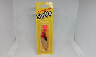 Vtg Johnson Sprite 24K Gold Plated 2 1/4'' Wiggler Wobble Spoon 1/2z Fishing Lure
