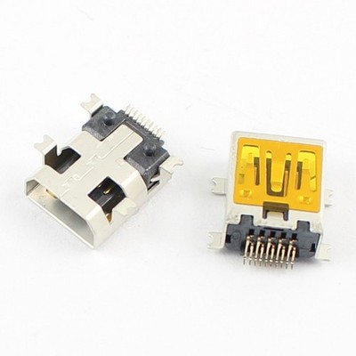 5Pcs Mini USB 10 Pin Female SMT SMD PCB Socket Connector *vv