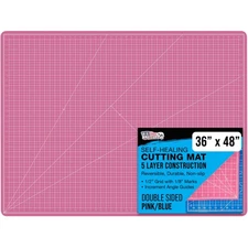 36" x 48" PINK/BLUE Self Healing 5-Ply Double Sided Durable Cutting Mat