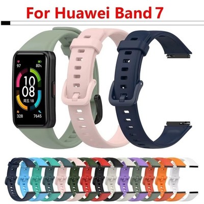 Sport Silicone Strap for Huawei Band 7 Smart Watch Replacement Band