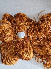 Konvolut Perlgarn St&auml;rke 3 ocker Farbe 309 ges. 150 g