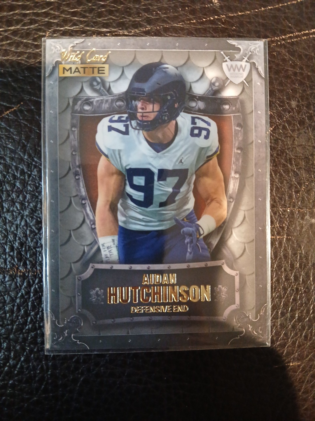 Aidan Hutchinson Wild Card Matte Silver Weekend Warrior #WW2 Base