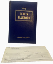 Vtg Realty Bluebook Executive Desk Edition 1978