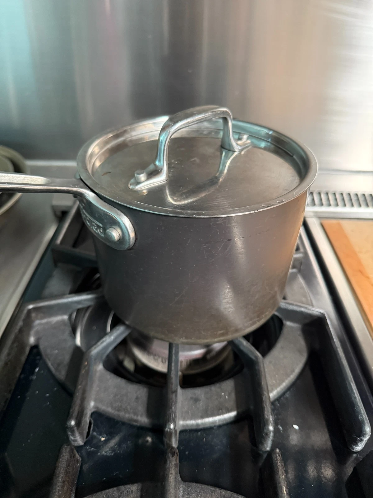 All-Clad LTD 2 qt Pot Pan Lid Stainless Steel Anodized Exterior GUC
