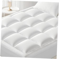 Full Size Mattress Topper - 600GSM Extra Thick Cooling  600G-Full White