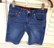 Boys Levi  s Slim Shorts Knee Length Size 8 Reg Waist 24 Blue Denim
