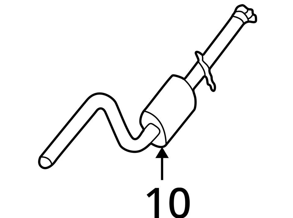 FITS 2001-2006 CHRYSLER SEBRING EXHAUST PIPE & RESONATOR 4764930AD - NEW OEM - Image 3 of 3