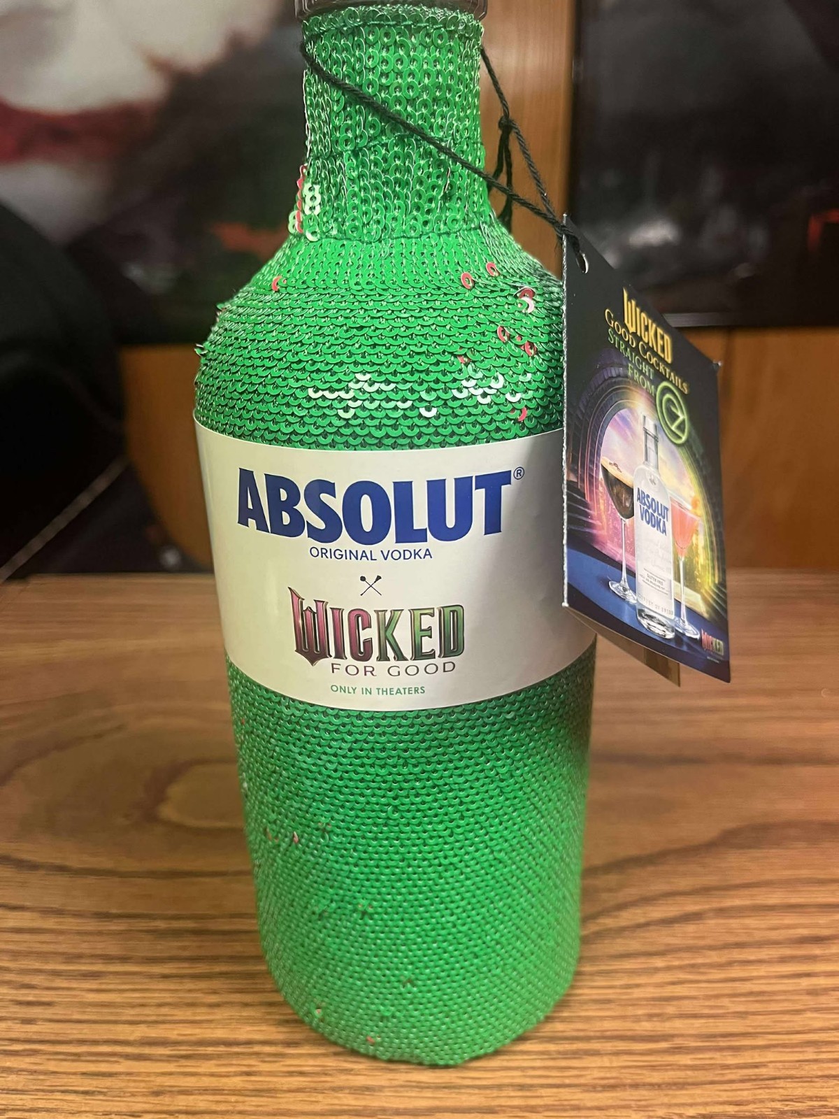 2025 ABSOLUT VODKA WICKED 750ML SKIN LIMITED EDITION -NO BOTTLE - GREAT DISPLAY