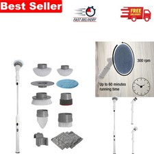 Image of Rechargeable Turbo Spin Scrubber with Interchangeable Heads - 60-Min Run Time