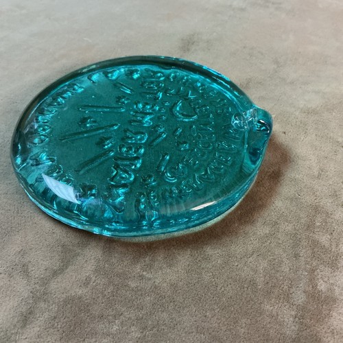 Nola New Orleans Louisiana water meter design aqua glass suncatcher for window - Picture 3 of 3
