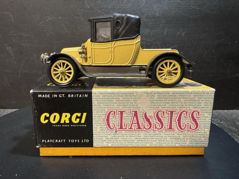 C1965-69 CORGI TOYS CORGI CLASSICS Nr. 9032 1910 RENAULT NEUWERTIG VERPACKT - Bild 3 von 4